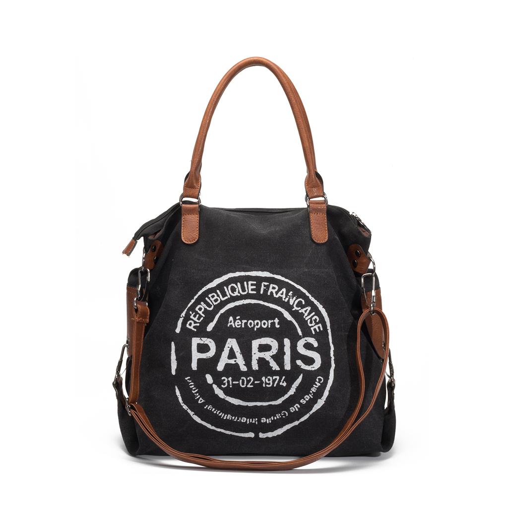 Paris Republique Bag Canvas Tote Bag Crossbody Bag Handbag Large