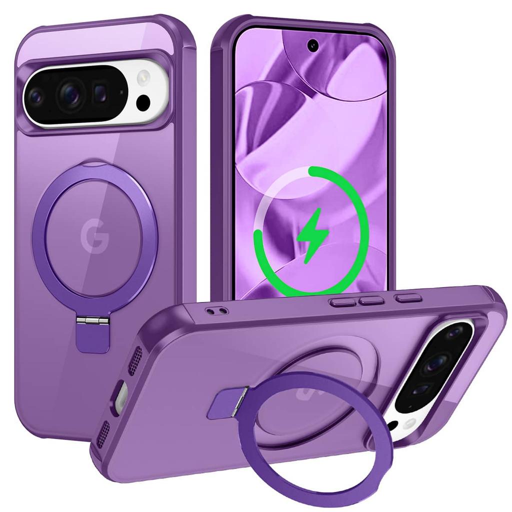 Magnetic For Google Pixel 10 Pro XL Pixel 10 9 Pro Case [Compatible With Magnetic] With Stand, Drop Protection] Shockproof Cover