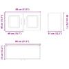 Dishwasher Front Kalmar Black 80 x 31 x 40 cm