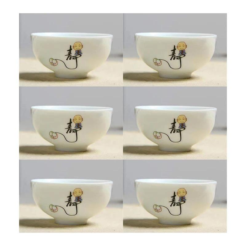 Креативный расписанный вручную керамический чайный набор из 6 чашек для чая в стиле кунг-фу, чайники для кипячения воды, чашки и кружки, кофейная кружка, заварочный чайник, бар