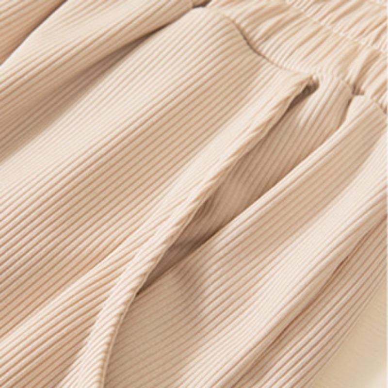 Women's Chic Solid Color Straight Pants With Pockets Elastic Waist Drawstring Wide Leg Trousers Casual Loose Pants Casual Lounge Yoga Pants