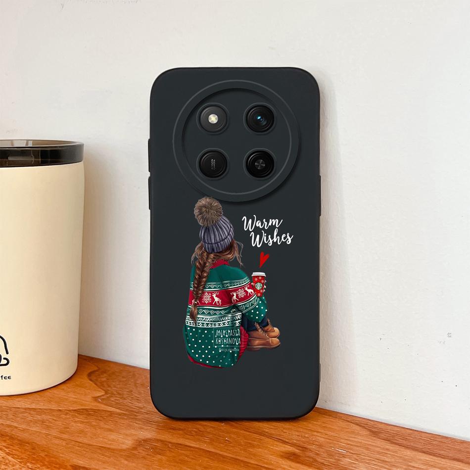 For Honor Magic 7 Lite Phone Case Cute Astronaut Full Coverage Anti Drop Lightweight High Quality Soft Liquid Silicone Bumper