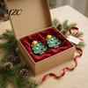 3D Refrigerator Magnet Christmas Tree Magnet, Printed Fridge Holiday Decor Accessory for Kitchen Cabinets Whiteboards Decorative Magnets