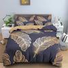 Dark Blue Peacock Feather Duvet Cover Feather Elegant Theme Chic Floral Quilt Cover for Women Teen Boys Girls Bedroom Decoration