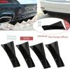 Universal Modified Shark Fin Rear Spoiler Bumper Triangle Chassis Curved Rear Lip Spoiler 1PCS/4PCS