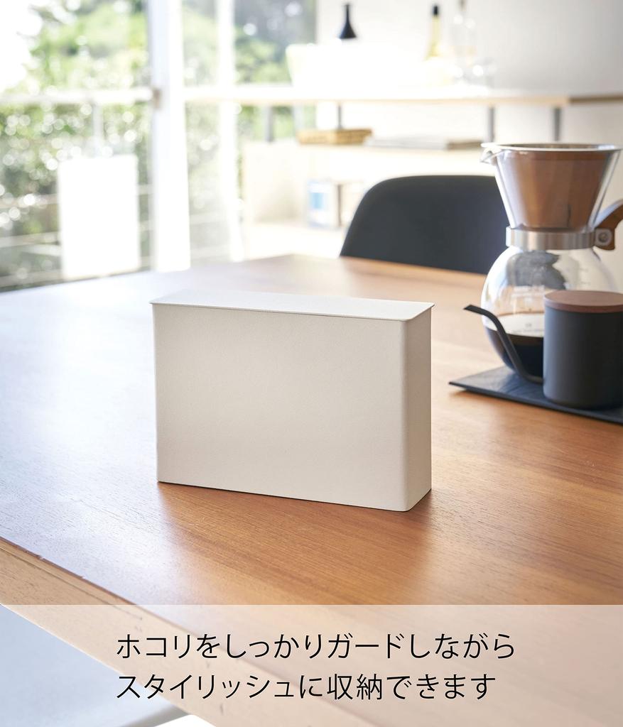 Yamazaki Industries Пылезащитный кожух с крышкой для кофейного фильтра, корпус для кофейного бумажного фильтра, башня, белый цвет 3817