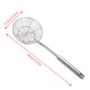 Skimmer Slotted Spoon Stainless Steel Heat-Resistant Handle Fryer Basket Skimming Ladle Cooking Skimmers Round Frying Colander