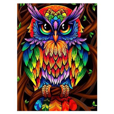 Полный 5D Diy Алмазная картина Мультфильм животных Сова Мозаика Вышивка Крестом Домашний декор Ручная работа