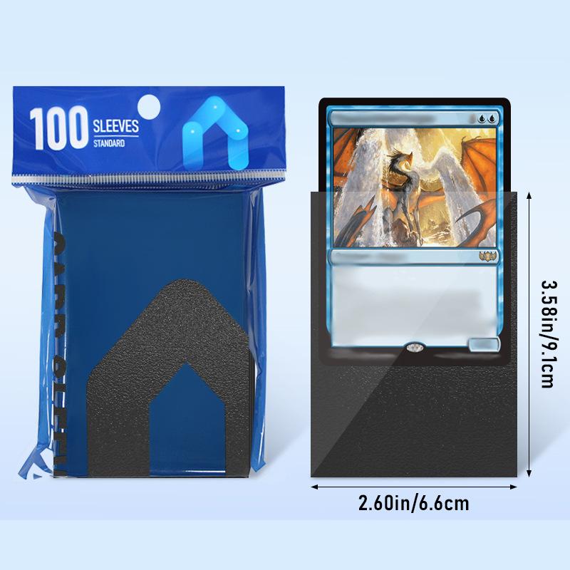 100 шт. Премиальные матовые протекторы для карт, совместимые с MTG, Pokemon, коллекционными карточками и спортивными картами стандартного размера для настольных игр