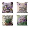 Provence Kissen Lavender Decorative Pillows Sofa Cushion Cover Personalized Flowers Baby Birth Gifts Throw Pillow Case