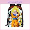 Школьный рюкзак для мальчиков с изображением персонажей Dragon Ball, изготовленный из дышащей ткани Оксфорд и обладающий большой вместимостью.