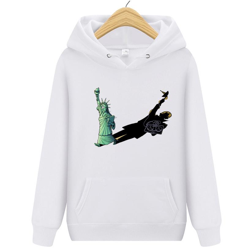 Готическая ретро-толстовка с капюшоном, напечатанная, с начесом, повседневная, для бега, фитнеса, с длинными рукавами