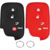QBUC 2Pcs for Lexus GX460 RX350 Key Fob Cover, for Lexus IS250 IS350 GS450h ES350 CT200h LS460 LS600h LX570 RX450h Silicone Car Key Case Protector