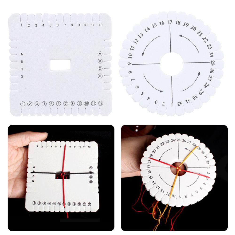 Hot Rope Knot DIY Weaving Tool Tray Braided Braiding Cord Disks Apparel Sewing Woven Board Disk