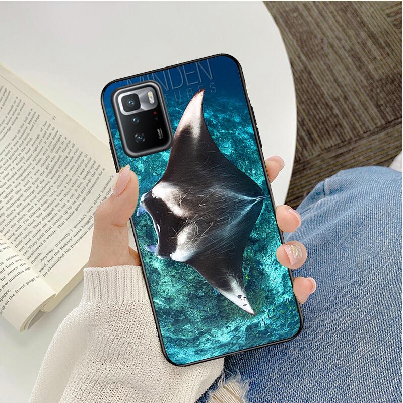 Чехол для телефона с изображением океанских животных Manta Ray для Xiaomi Redmi Note 11 10 Pro Note 8 Pro 9Pro Note9 9S 10S 9T Redmi 10 9C 9A