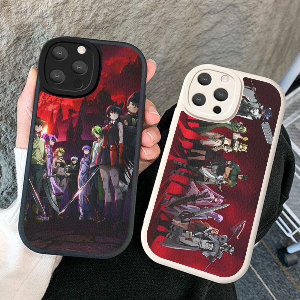 Аниме Убийца Акаме! Жесткий кожаный чехол для телефона для iPhone 16 15 14 13 12 Mini 11 14 Pro Max Xs X Xr 7 8 Plus Fundas