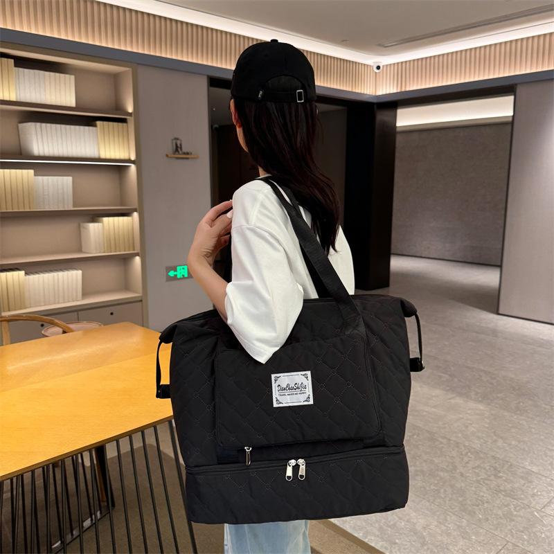 Складная спортивная фитнес-сумка для влажных и сухих вещей с отделением для обуви. Стиль «Бриллиант». Дорожная сумка для дополнительной одежды. Можно использовать для чехла на ручку.