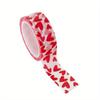 1 рулон красной ленты с узором «Любовь» для самостоятельного изготовления декоративной бумажной ленты для поделок на День святого Валентина