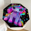1PC Unicorn Starry Umbrella-8-Rib Reinforced Portable Folding Travel Suitable for All Seasons Outdoor Daily Use  -J0406