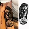 1 Sheet Mask Prison Prisoner Temporary Tattoos For Women Men Chicano Rapper Gangster Tattoo Sticker Transferable Water Transfer