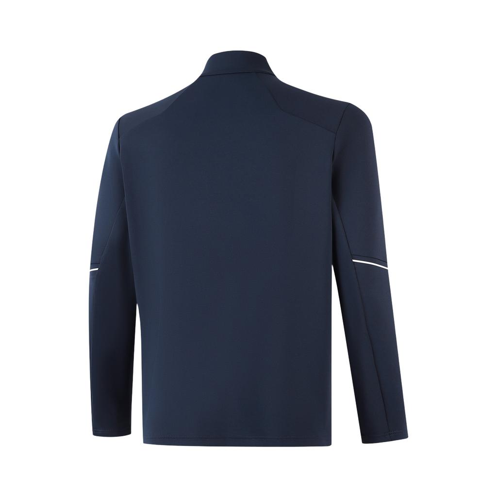 Li-Ning Быстросохнущая прохладная куртка с логотипом и воротником-стойкой для мужчин AWDV757-8