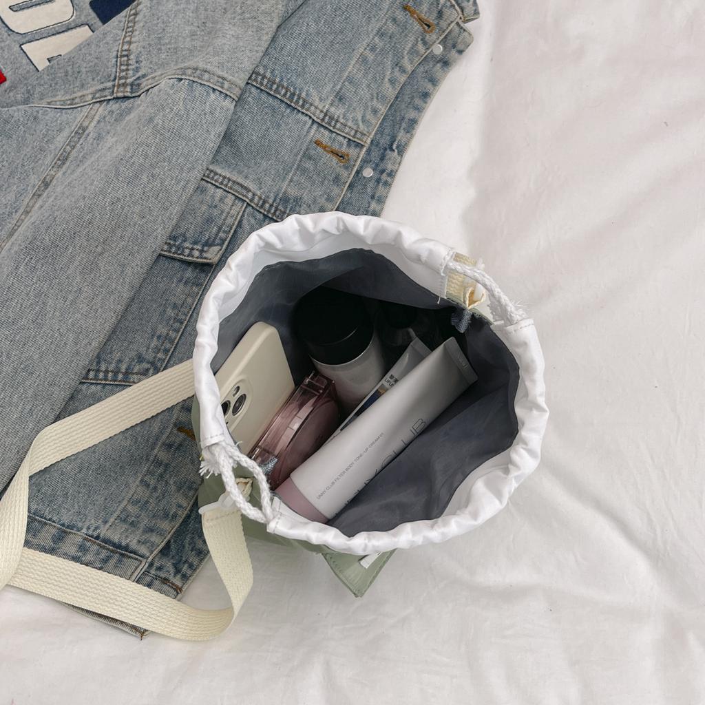 Весенняя милая маленькая сумка-мессенджер новая японская девушка Харадзюку студентка холщовая сумка на плечо сумка-ведро