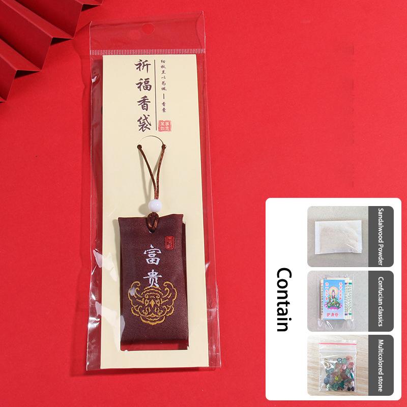 Духовная соль с мешочком буддийский духовный мешок соли ожерелье благословение счастливый мешок амулет благословение мешочки кулон