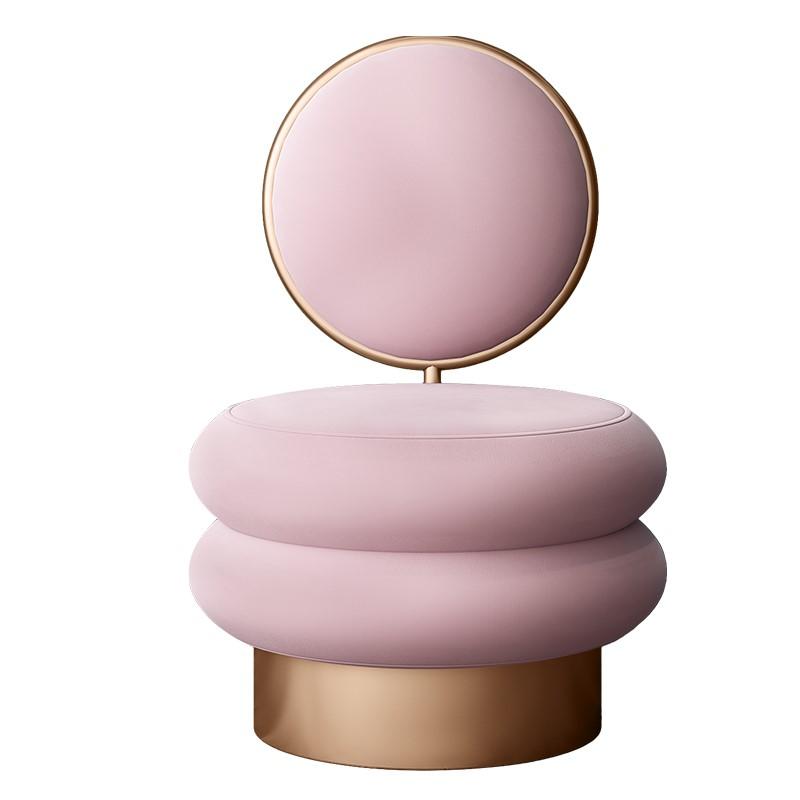 Дизайнерское кресло для гостиной Ins Скандинавская роскошь Туалетный стул Простой табурет для макияжа Маникюрное кресло Спальня Спинка Креативные стулья