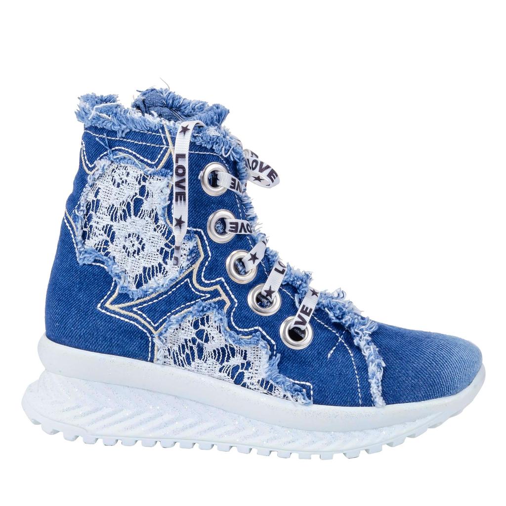 Джинсовые сапоги Обувь / Женские спортивные сапоги ручной работы / Женские пикантные сапоги, Сапоги на каблуке, Спортивные высокие сапоги Обувь / Джинсовая обувь / Подарок на день рождения