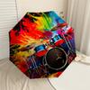 1PC Drum Set Colorful Umbrella-8-Rib Reinforced, Automatic Open, Lightweight & Durable, Cute Fashion Accessory for Outdoor, Beach or Casual Use, Beach