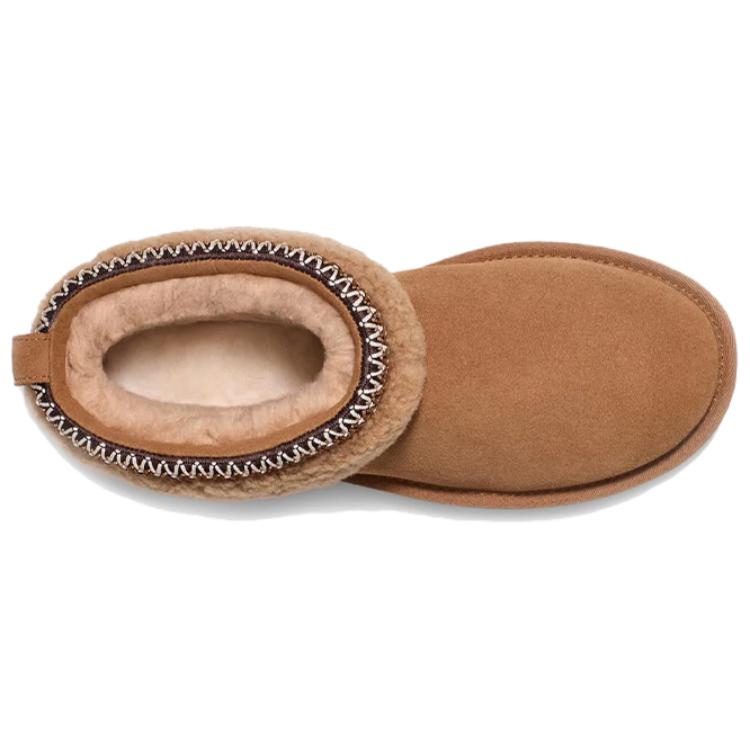 UGG Классический ультра мини макси кудрявый ботинок каштановый (Женский) Женские кроссовки 1158263-CHE
