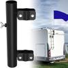 Heavy Duty Flag Mount fit Most RVs Ladder Campers Flag Holder with Screws for Travel Trailer Easy Installation