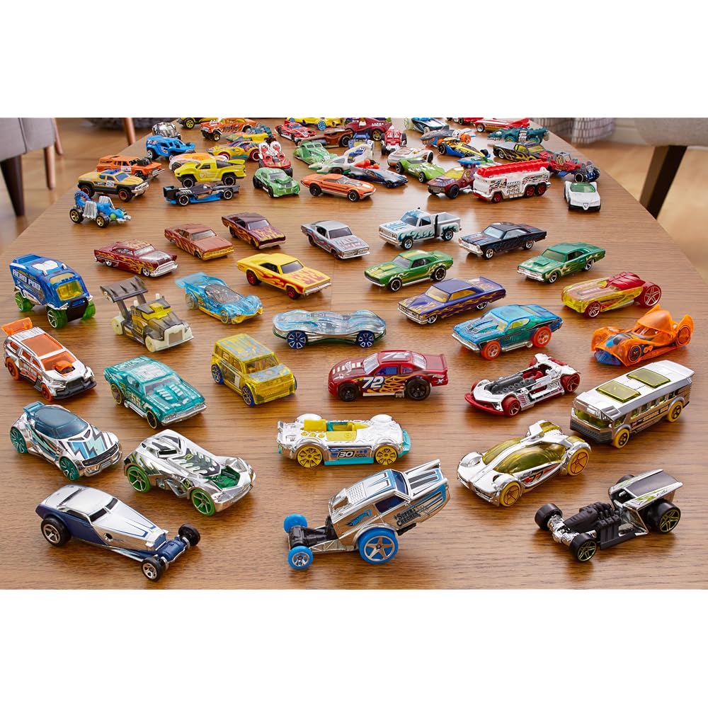 Hot Wheels Набор игрушечных машинок H7045, 20 штук, с разнообразным дизайном и цветами
