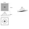Anti-Clogging Rain Showerhead High Pressure Waterfall Shower Head Rainfall Shower Head  Home Use