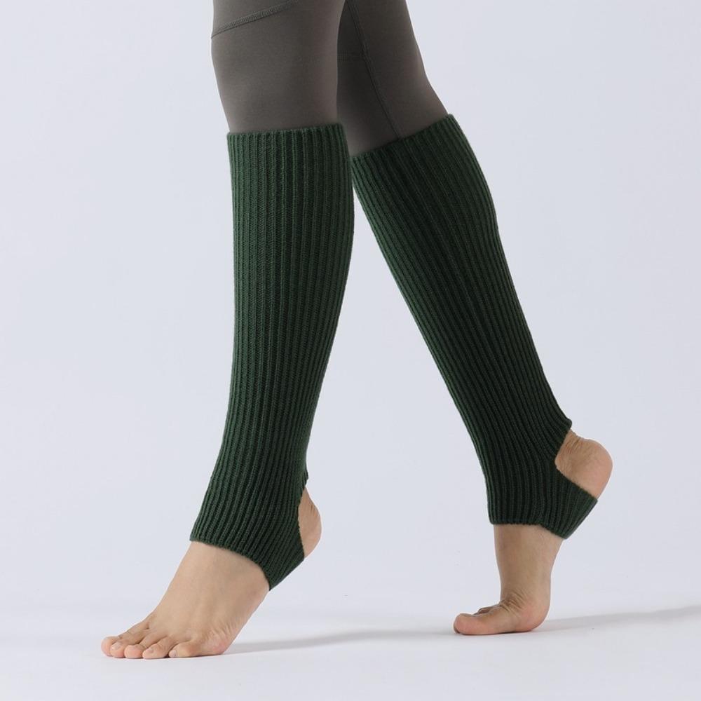 Long Section Latin Socks Foot Covers Ballet Knitted Socks Ballet Leg Warmers  Women Girls