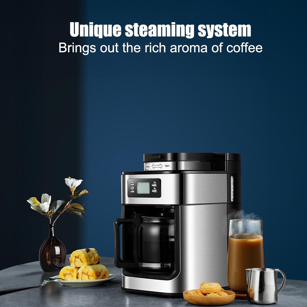 Programmable Coffee Maker with Timer 1050 Watts 1.2L Large Capacity 2-8 Cups Drip Coffee Maker Keep