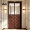 Thermal Door Cover Magnetic Curtain, Winter Insulated Padded with Window, Blackout Curtain Transparent Window Magnet Closure Windproof Soundproof for