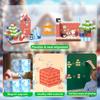 2Cm Magnetic Square Mosaic Magnet Building Block Christmas Farm Ice And Snow Building Scene Children'S Educational Toys