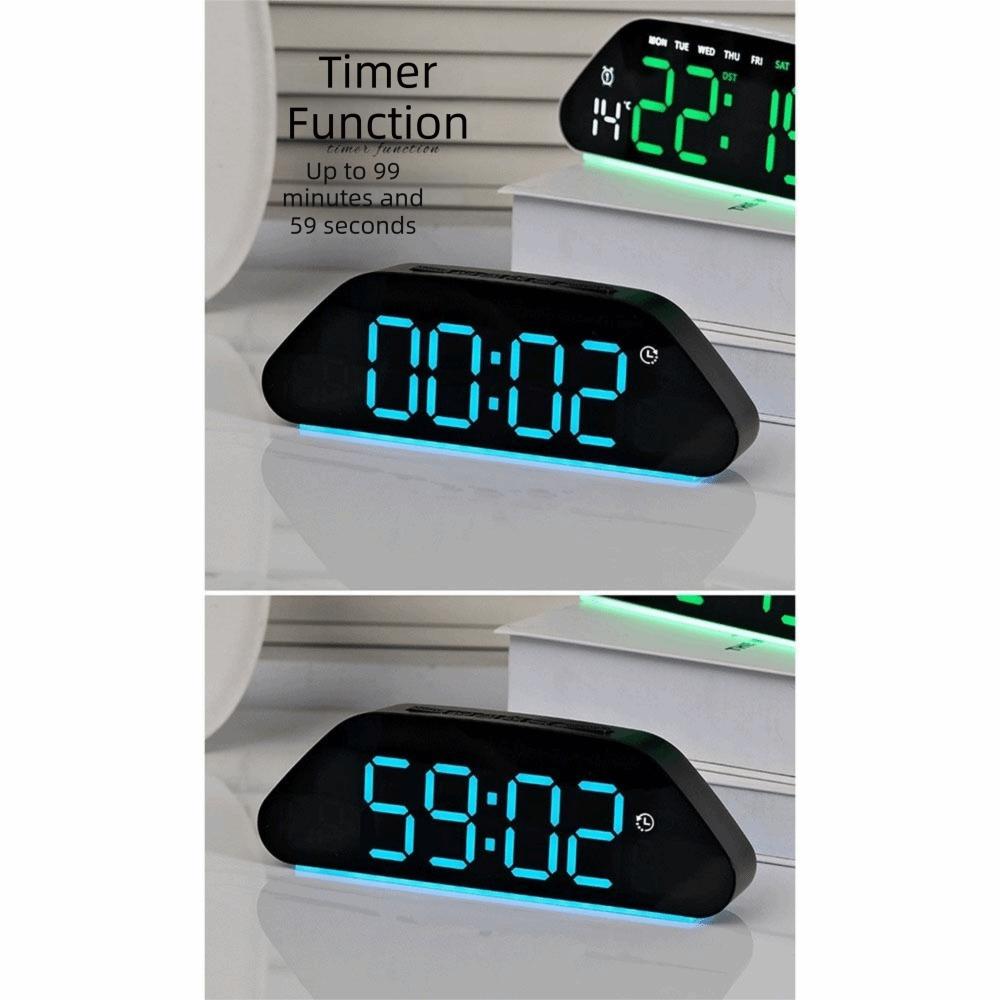Large Screen LED Alarm Clock Humidity Display Electronic Clock Digital Clock Office Use