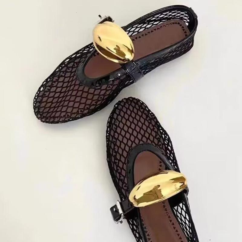 Мода 2024 года, сетчатые, полые, плоские, женские, удобные, прогулочные сандалии, элегантные, мокасины