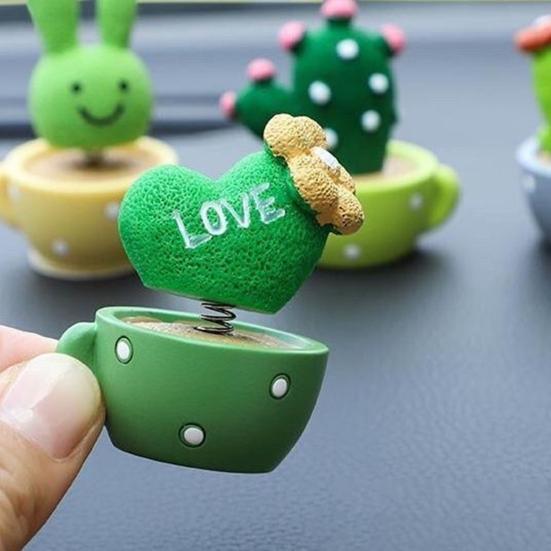 4 шт./набор Автомобильные украшения Смола Суккуленты Кактус Мини Зеленое растение Бонсай Маленький