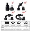 4AN-6AN-8AN Black Nylon E85 PTFE Fuel Line 10FT With 10 Fittings Hose Kit