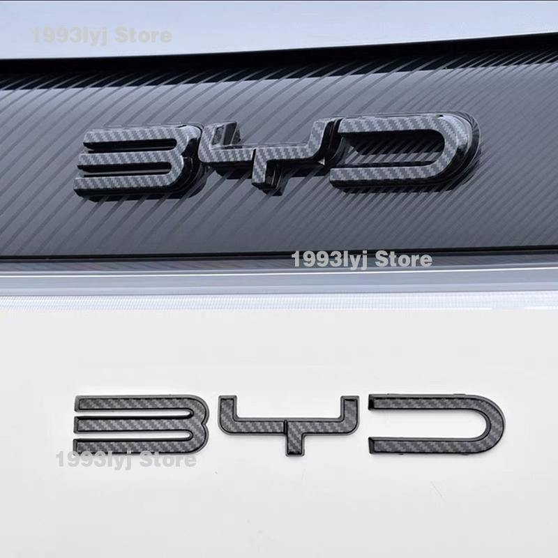 gycsn9 For BYD Dolphin EA1 2022 2023 2024 2025 Styling Plastic Rear Emblem Front Grille Badge High-end Decals Auto Exterior Decoration