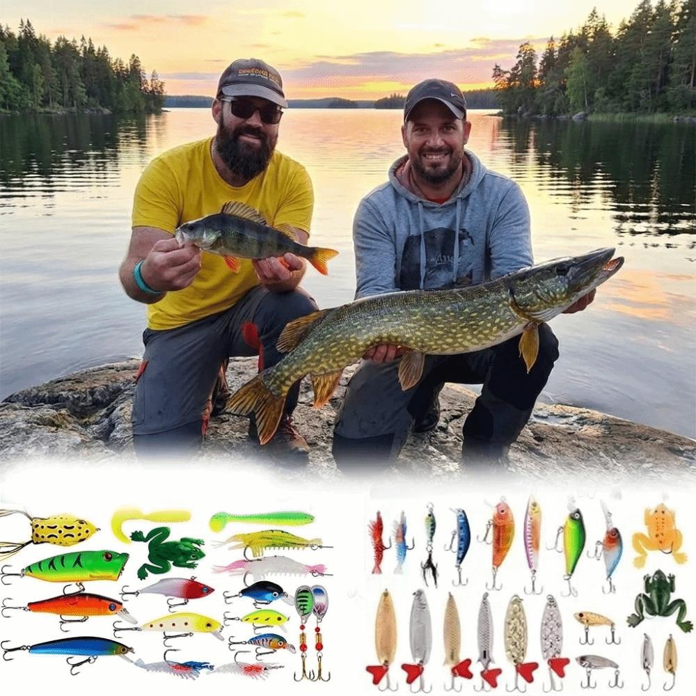 Fish Bait Fishing  Advent Calendar Realistic Design Fishing Tackle Artificial Bait  Birthday Gift