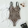 Sexy Leopared Printed Underwire Bra Cup Women Swimwear One Piece Swimsuit Female Monokini Bather Bathing Suit Swim