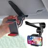 Car Sun Visor Phone Holder 360 Rotation Automobiles Navigation Mount Stand Clip In Car Mobile Phone Bracket Accessory 4-6.8 Inch