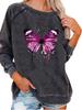 Women's Oversized Pullover Sweatshirt Butterfly Print Top Women's Spring/Fall Fashion Sweatshirt