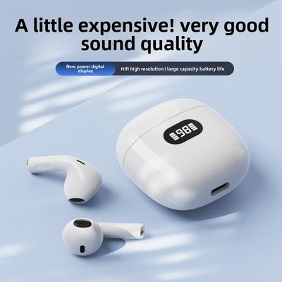 Беспроводная Bluetooth-гарнитура TWS с двумя наушниками Беспроводные внутриканальные стереонаушники с цифровым дисплеем Life