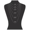 Men And Women Same Style Necklace Plain Chain Italian Figaro Chain