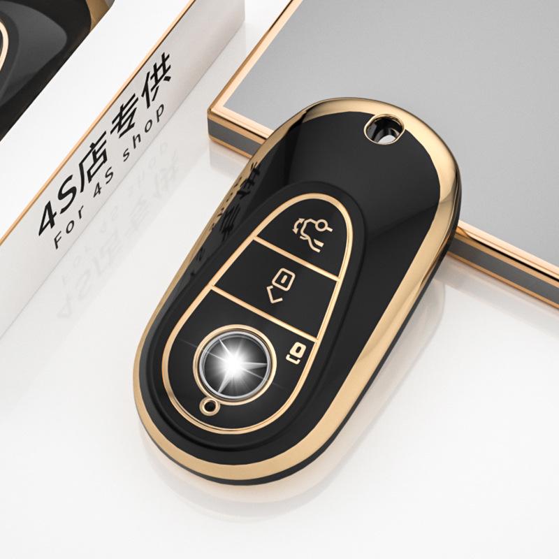 Mercedes-Benz Key Cover for C-Class, E-Class, S-Class, C200L/C260L/E300L, GLC, and S400L models.